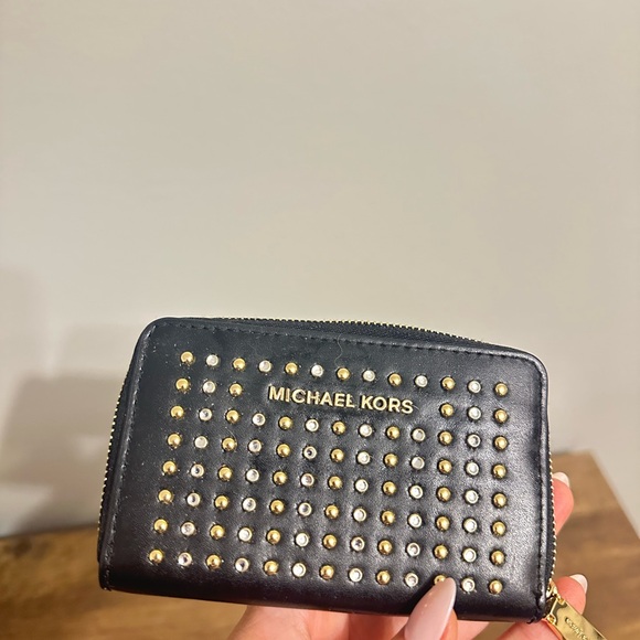 Michael Kors Black Studded Wallet - Picture 10 of 10